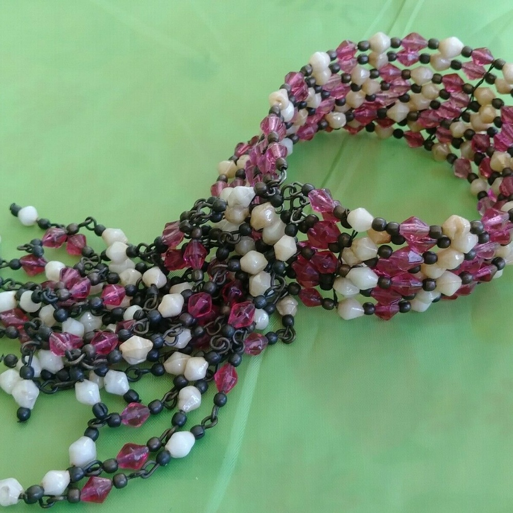 Bohemian Multi-Layer Statement Beaded Bracelet - image 1